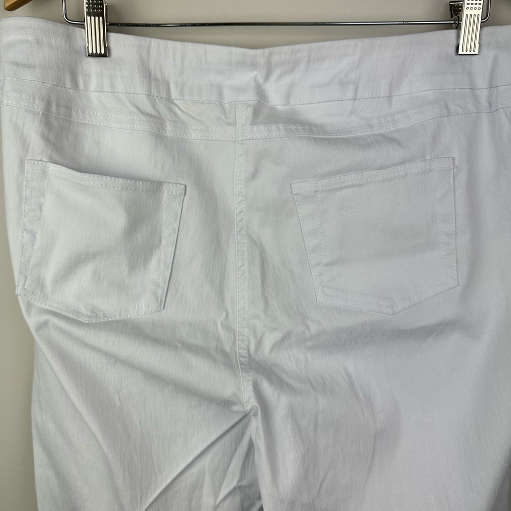 Soft Surroundings Slim-Sation Pull on Ankle Pants White XL/18 - Picture 10 of 14